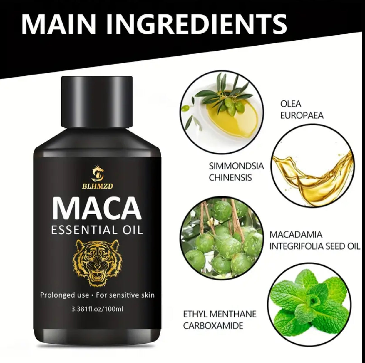 Maca Essential Oil – Natural Confidence & Vitality for Men